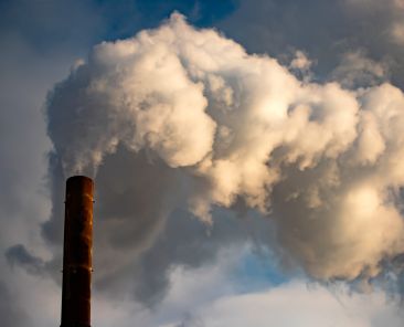Air,Pollution,From,Power,Plant,Chimneys.